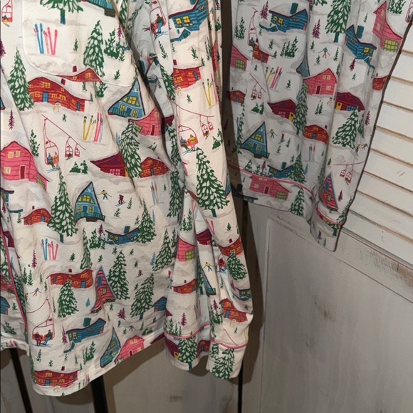 Bed Head PJs- Womens 1x Colorful Christmas 2 Piece Cotton Long sleeve pajama set - Picture 8 of 16